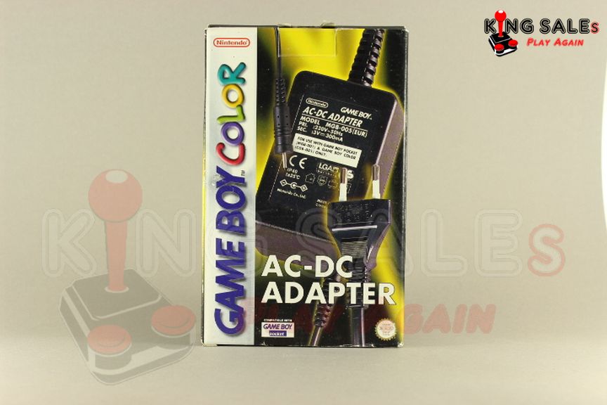 Game Boy Color AC-DC Adapter in Originalverpackung von vorne