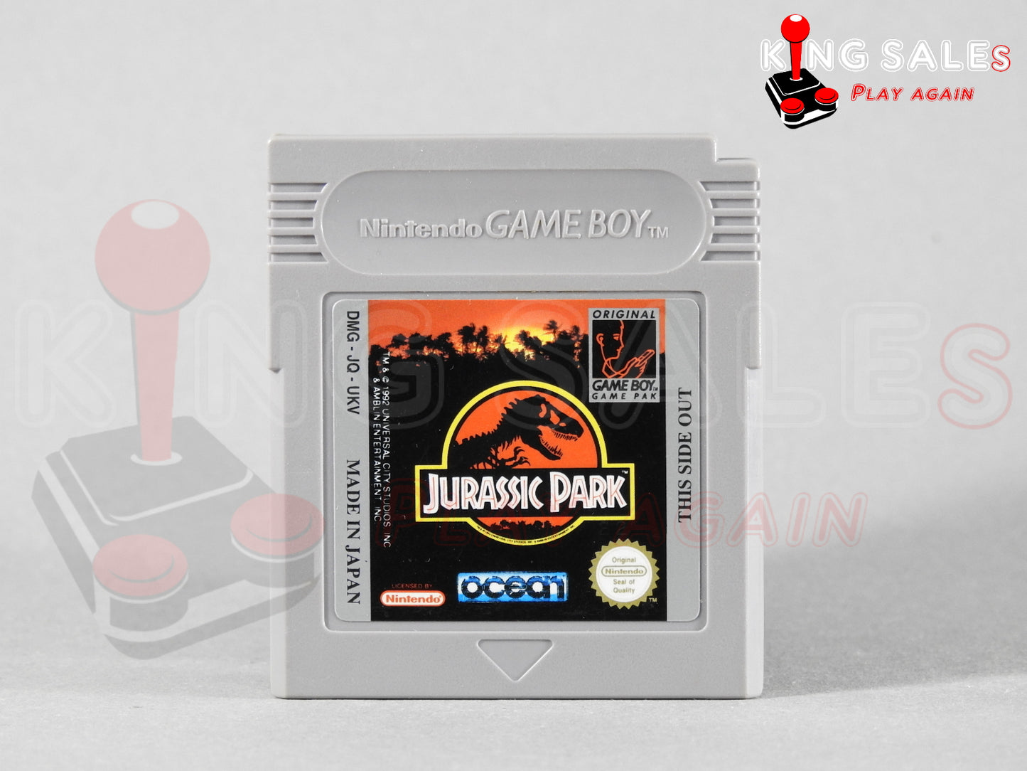 Nintendo Game Boy Videospiel Jurassic Park Modul von vorne