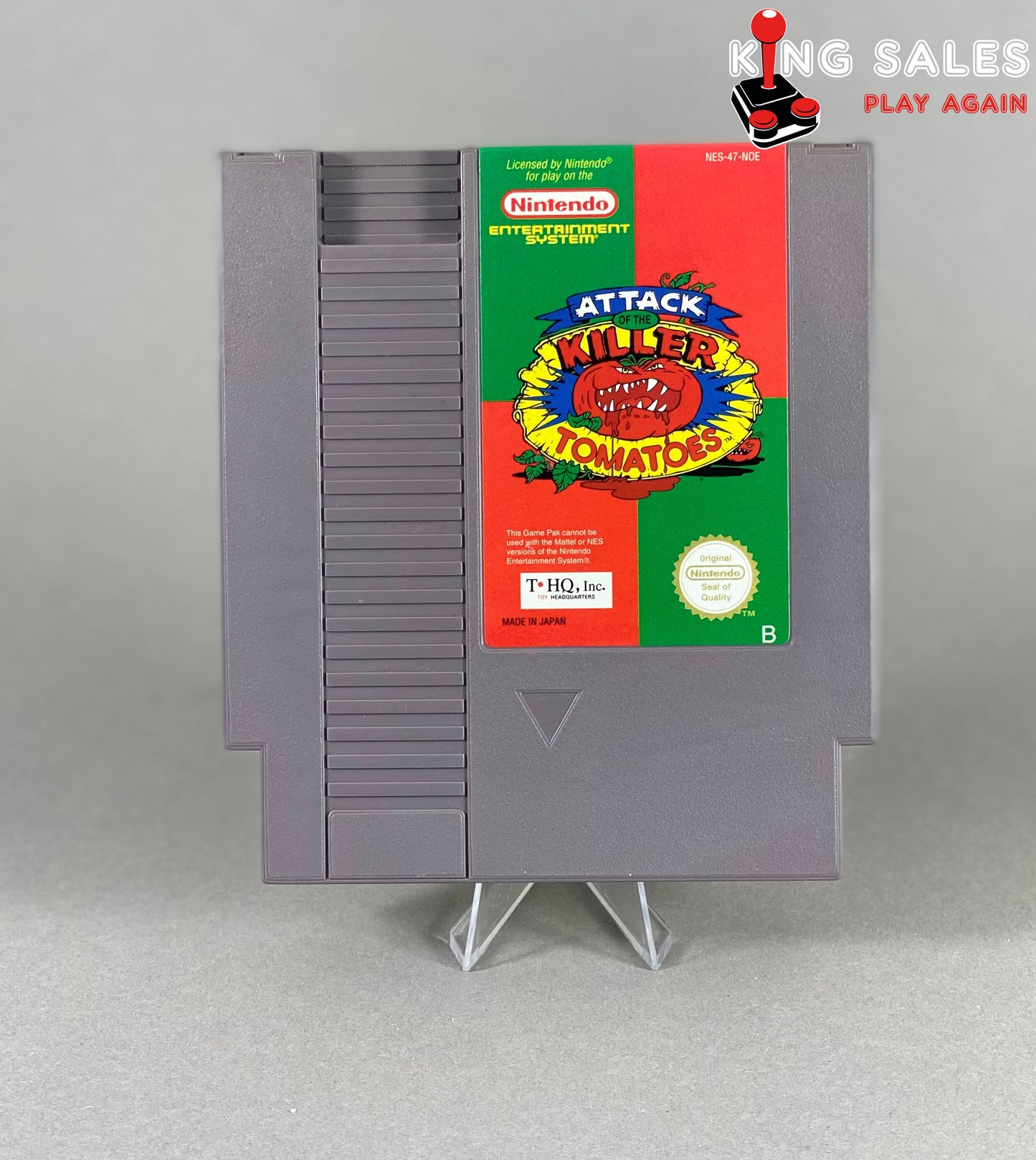 Nintendo NES Videospiel Attack Killer Tomatoes Modul