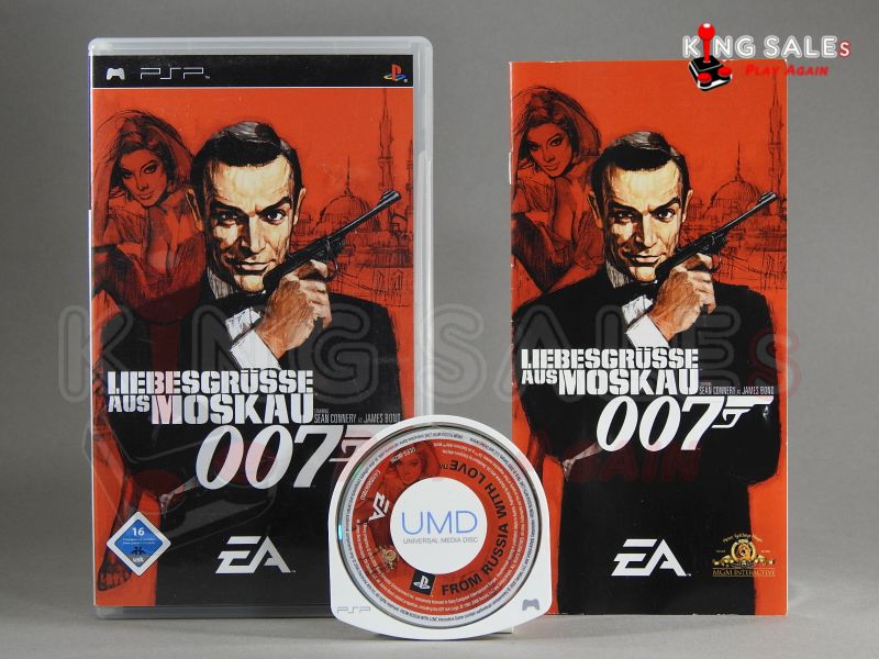 Sony PSP Videospiel Liebesgrüsse aus Moskau 007 Hülle mit Anleitung und Disc