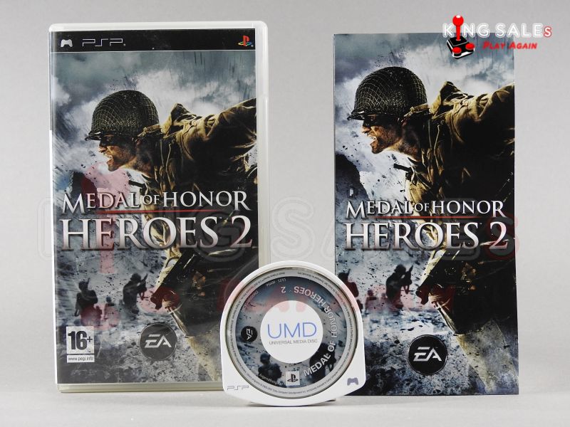 Sony PSP Videospiel Medal of Honor Heroes 2 Hülle mit Anleitung und Disc