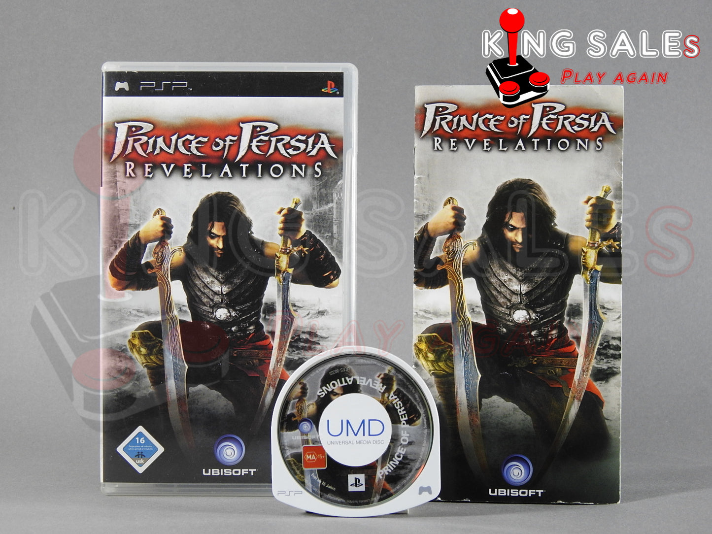 Sony PSP Videospiel Prince of Persia Revelations Hülle mit Anleitung und Disc