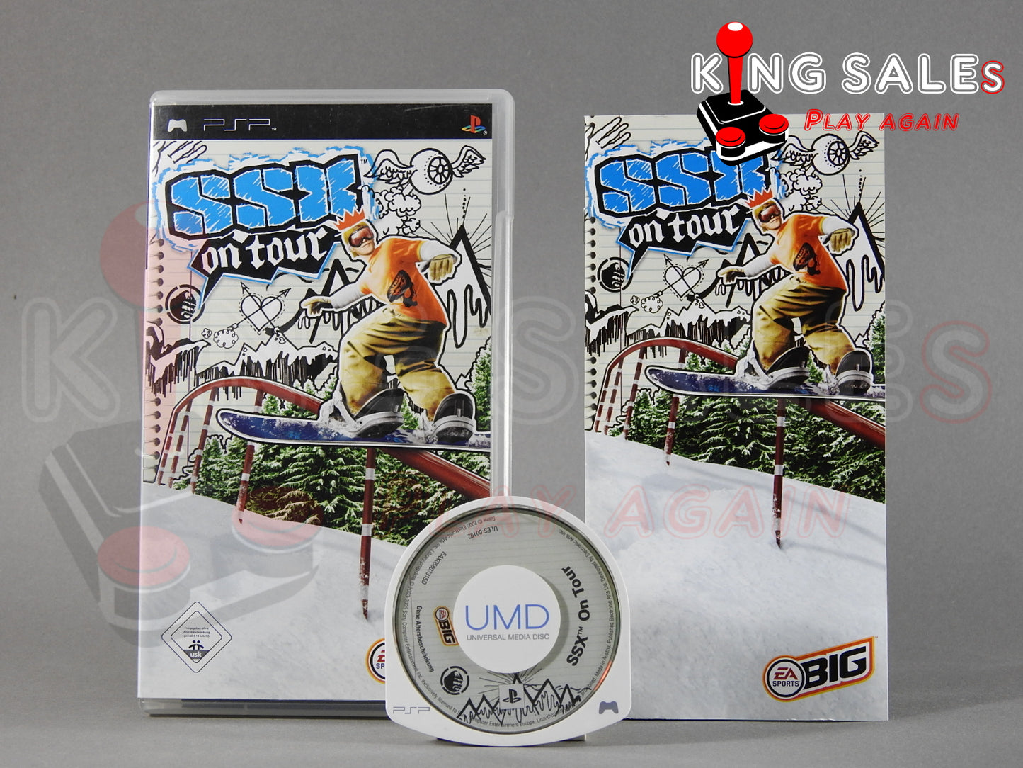 Sony PSP Videospiel SSX on Tour Hülle mit Anleitung und Disc