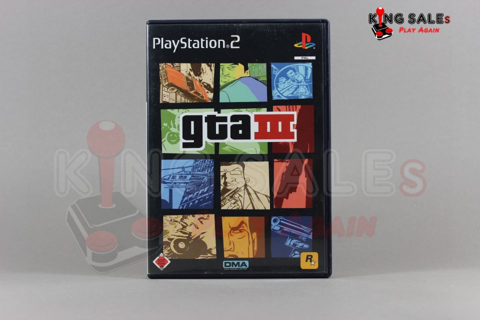PlayStation 2 Videospiel GTA 3 Hülle von vorne