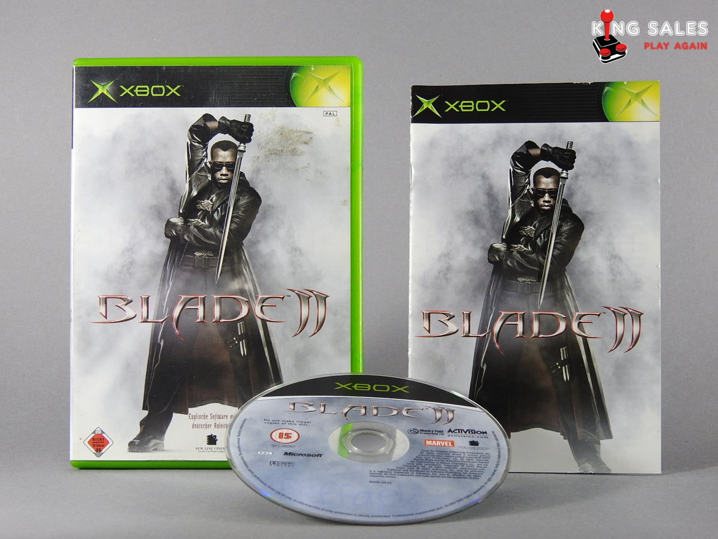 Xbox Videospiel Blade 2 Hülle mit Anleitung und Disc