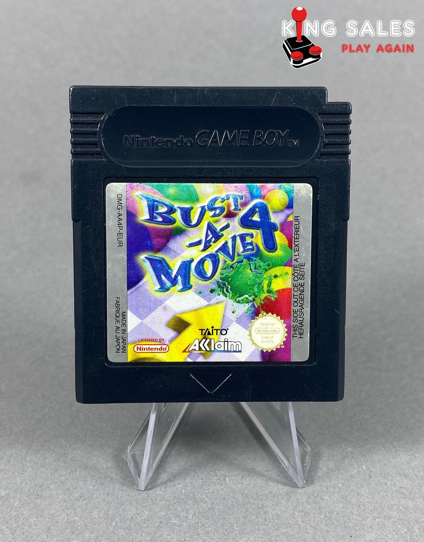 Game Boy Color Videospiel Bust-A-Move 4 Modul von vorne
