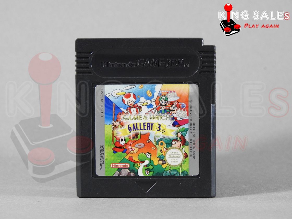 Game Boy Color Videospiel Game and Watch Gallery 3 Modul von vorne