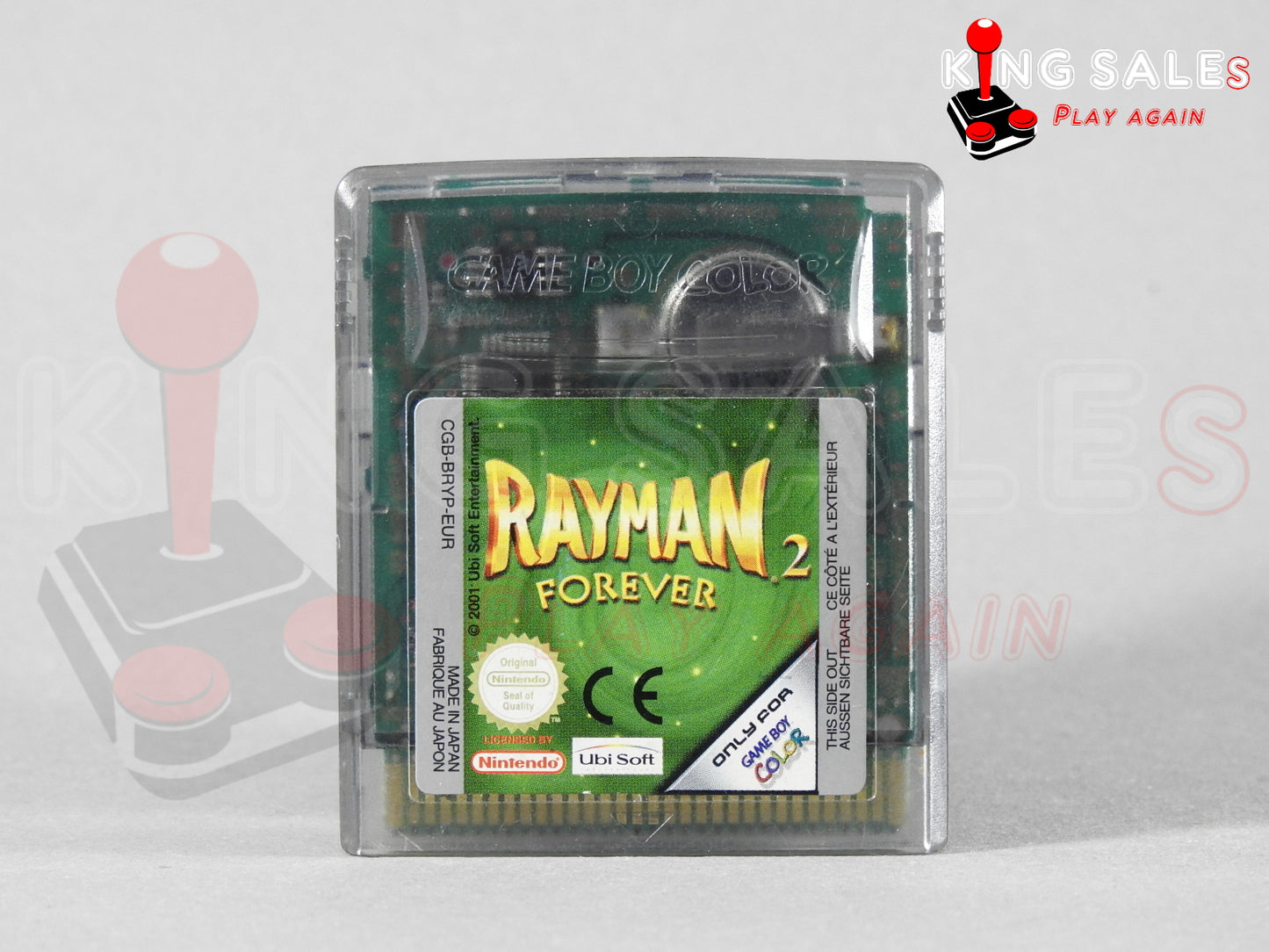 Game Boy Color Videospiel Rayman Forever 2 Modul von vorne