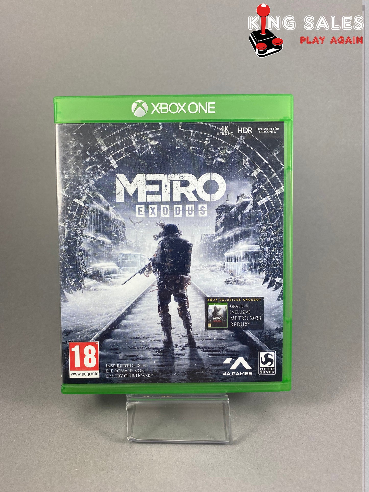 Xbox One Videospiel Metro Exodus Cover von vorne