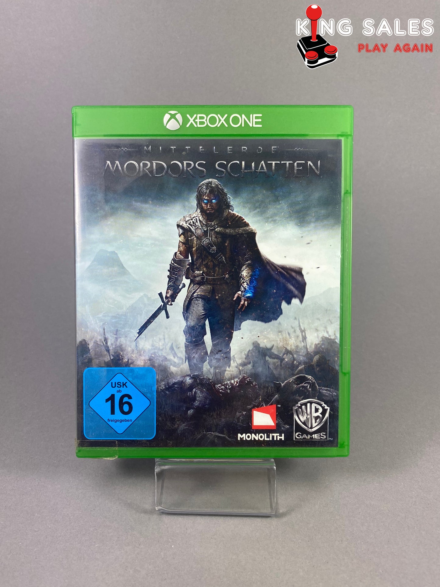 Xbox One Videospiel Mordors Schatten Cover von vorne