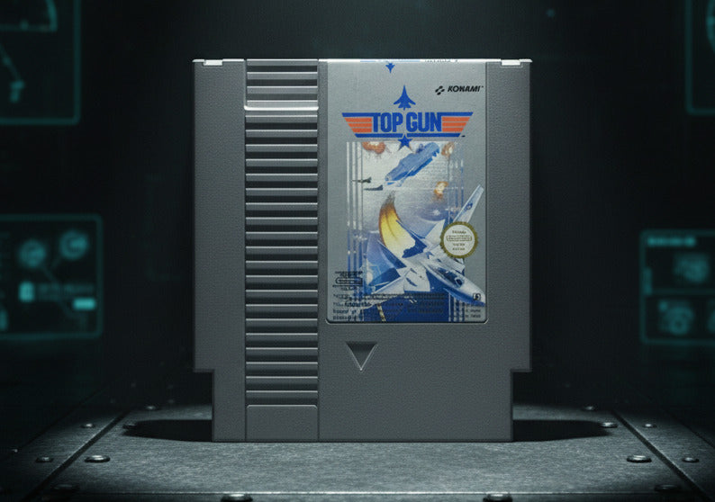 Nintendo NES Videospiel Top Gun Modul von vorne