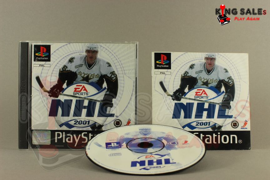 PlayStation Videospiel NHL 2001 Hülle mit Anleitung und Disc