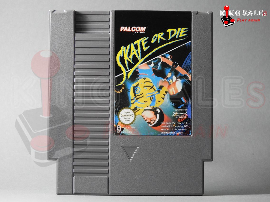 Nintendo NES Videospiel Skate or Die Modul von vorne