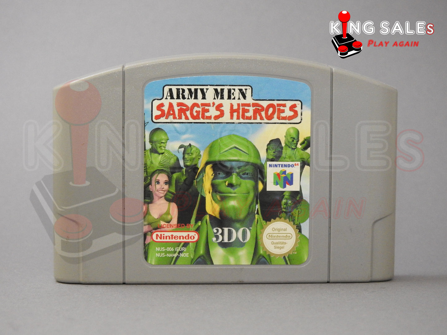 Nintendo 64 Videospiel Army Men Sarge's Heroes Modul von vorne