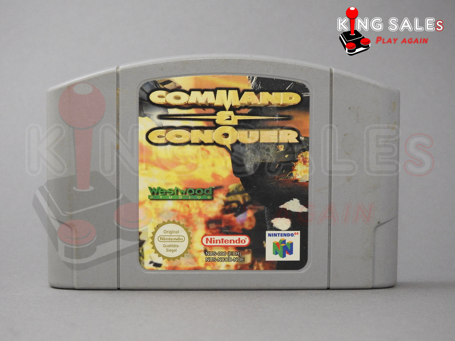 Nintendo 64 Videospiel Command & Conquer Modul von vorne gebraucht