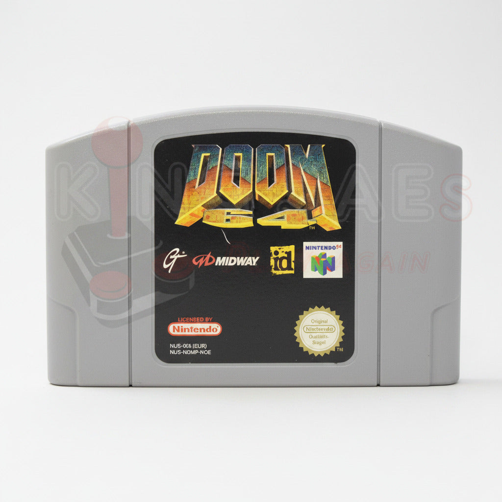 Nintendo 64 Videospiel Doom 64 Modul von vorne