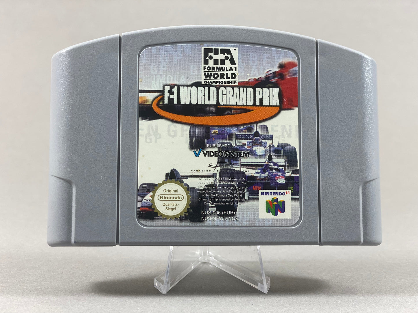 Nintendo 64 Videospiel Modul F-1 World Grand Prix von vorne