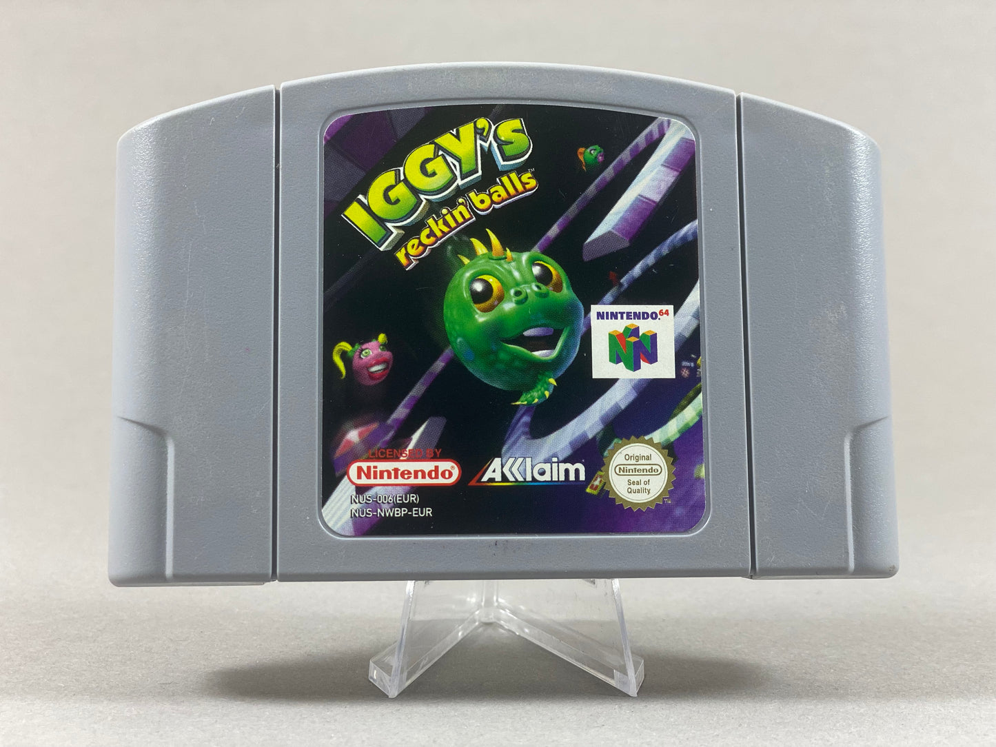 Nintendo 64 Videospiel Modul Iggys recking balls von vorne