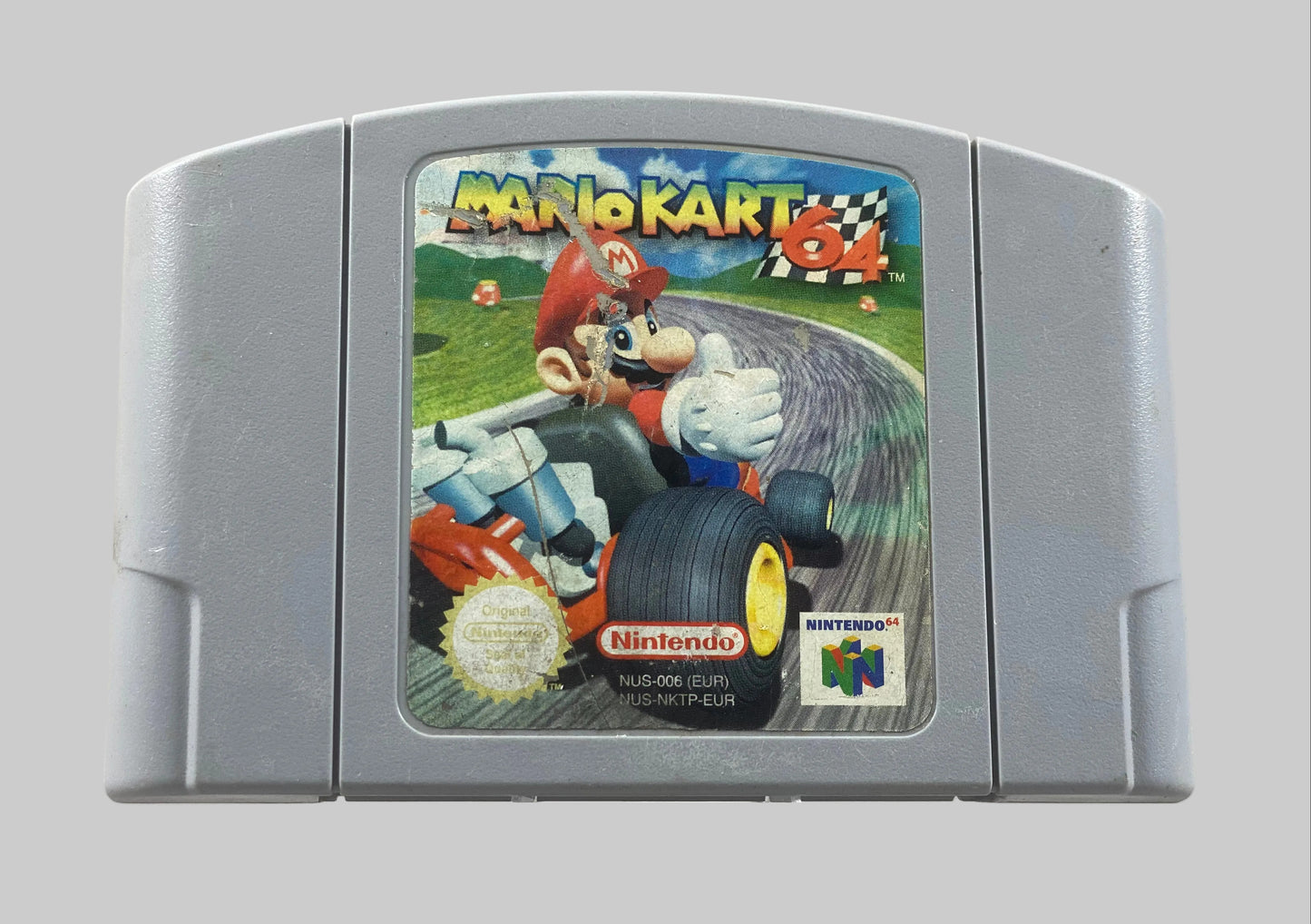 Nintendo 64 Videospiel Modul Mario Kart 64 von vorne gebraucht
