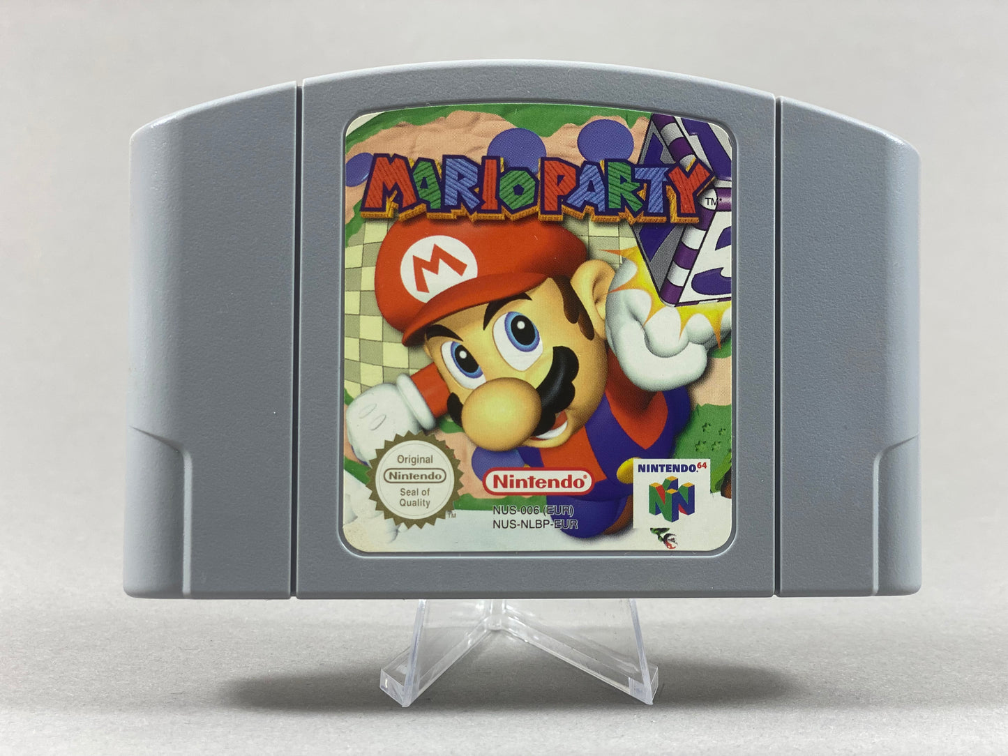 Nintendo 64 Videospiel Modul Mario Party von vorne in gutem Zustand