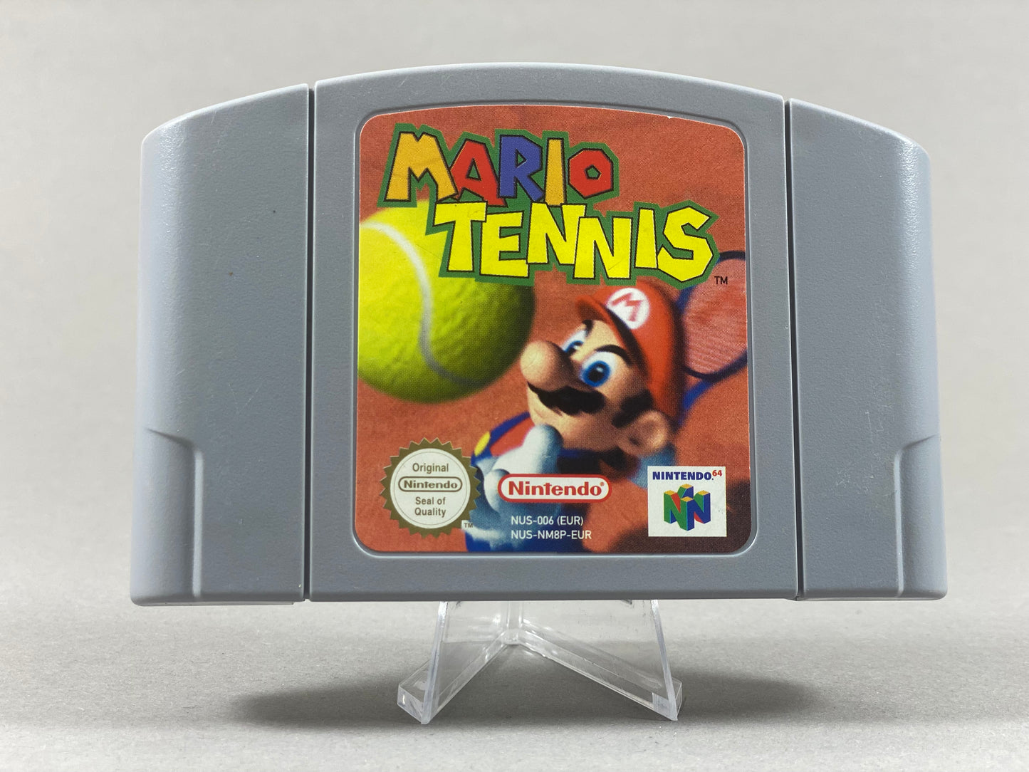 Nintendo 64 Videospiel Modul Mario Tennis von vorne