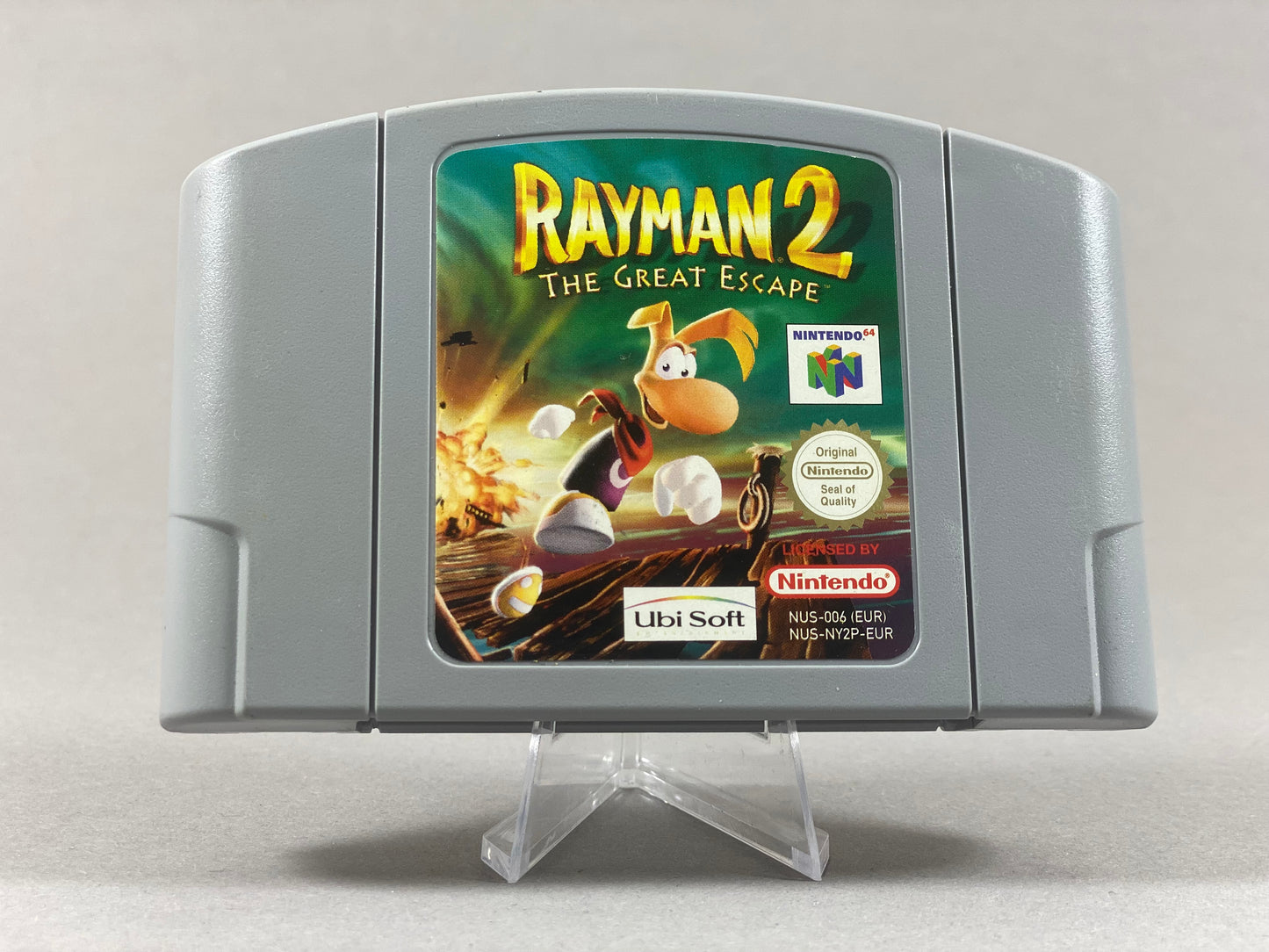 Nintendo 64 Videospiel Modul Rayman 2 The Great Escape von vorne
