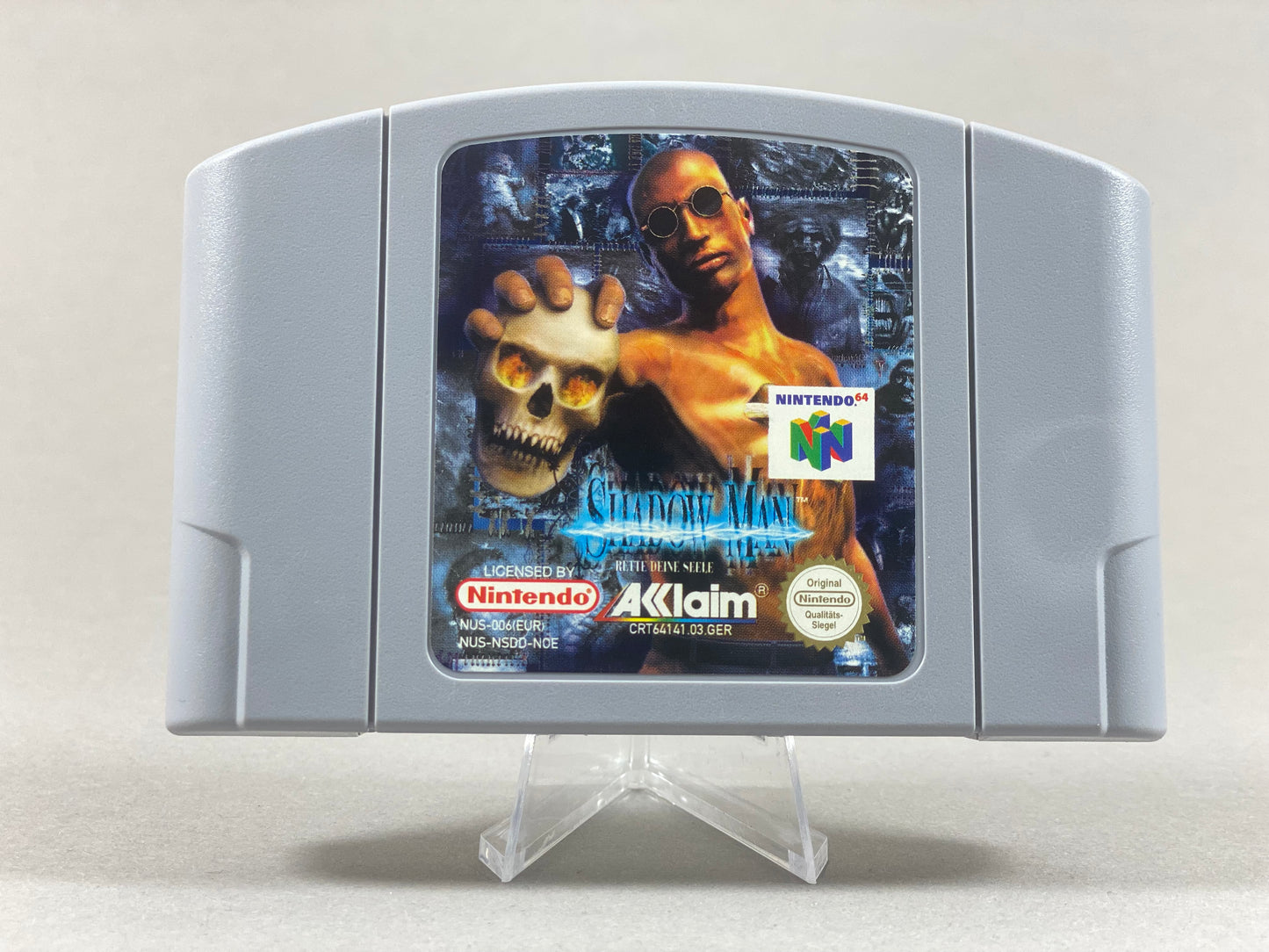 Nintendo 64 Videospiel Modul Shadow Man von vorne