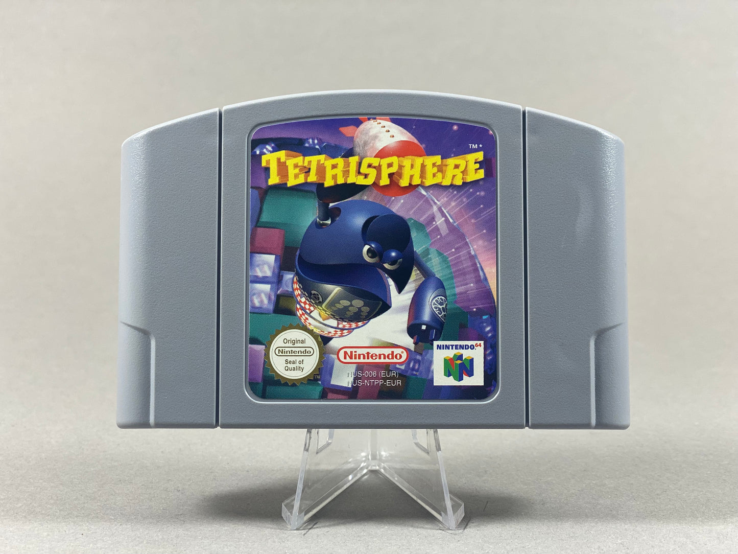 Nintendo 64 Videospiel Tetrisphere Modul von vorne