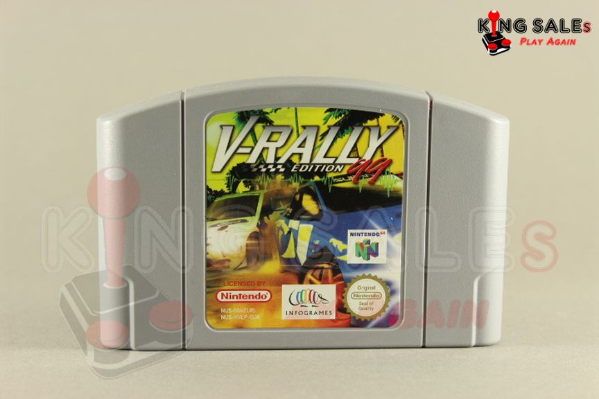 Nintendo 64 Videospiel V-Rally 99 Modul von vorne