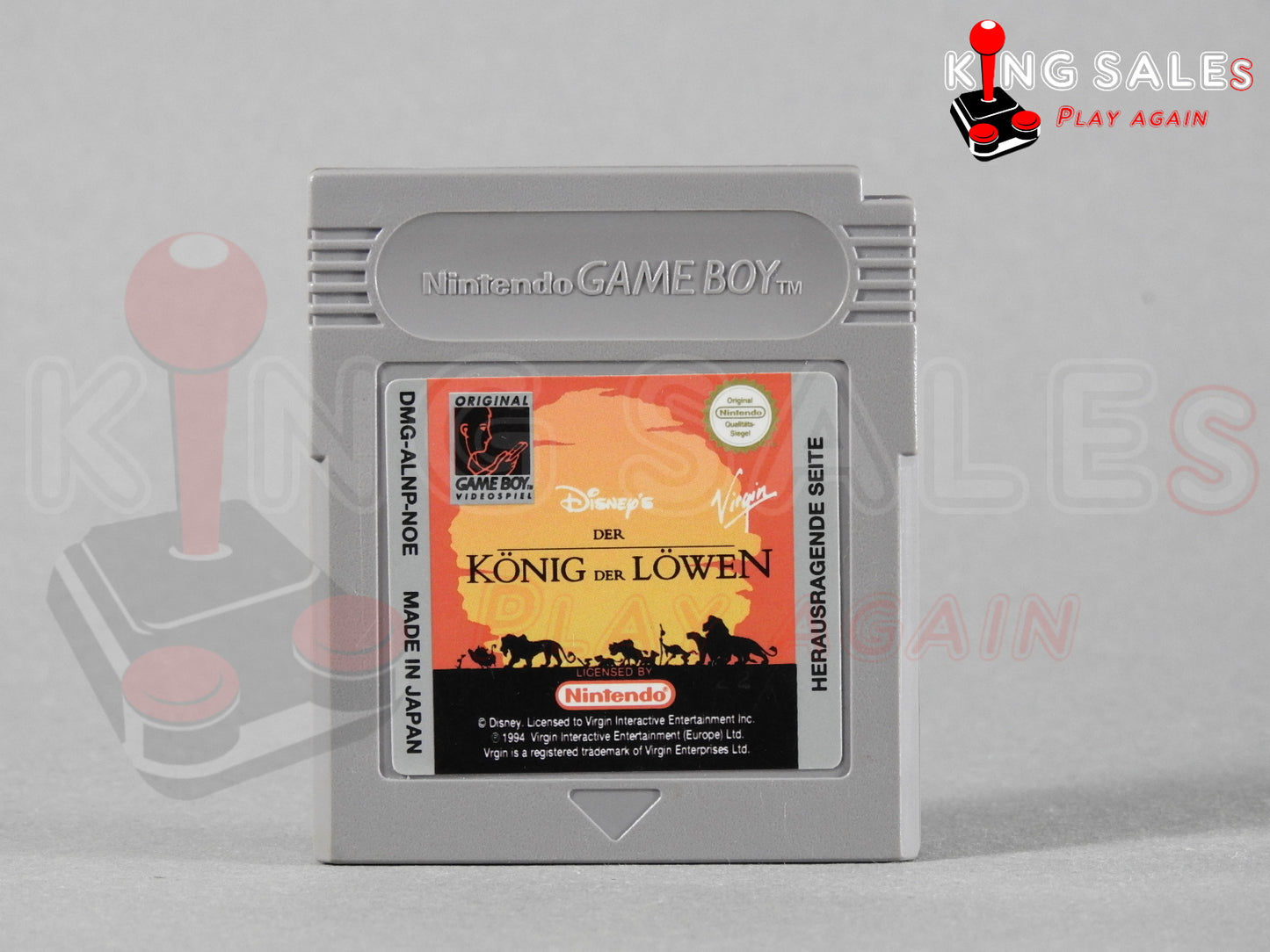 Nintendo Gameboy Videospiel Der König der Löwen Modul von vorne