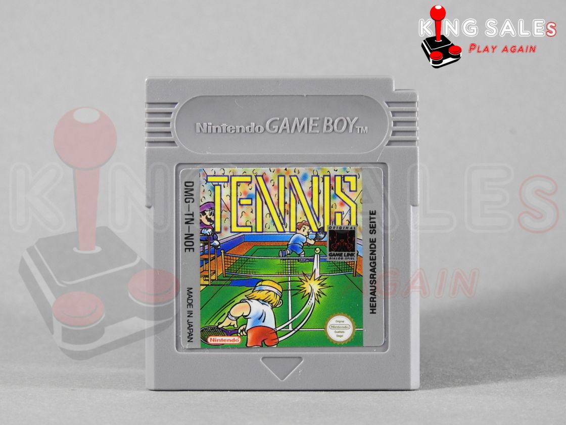 Nintendo Gameboy Videospiel Tennis Modul von vorne