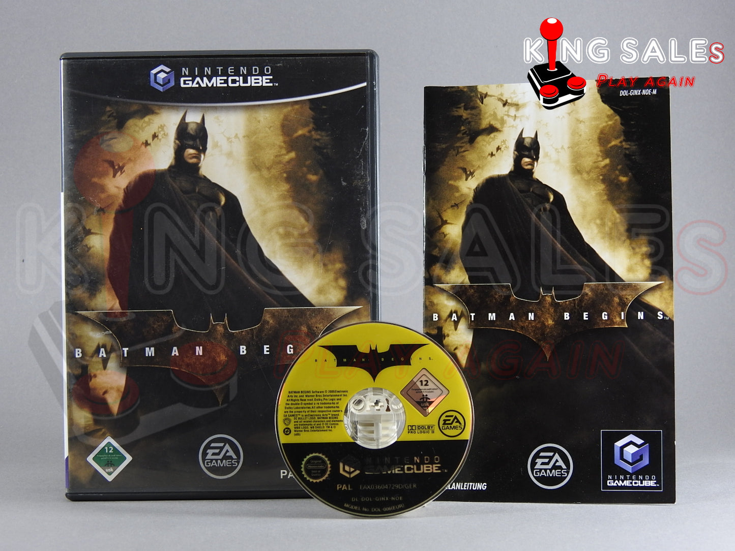 Nintendo Gamecube Videospiel Batman Begins Hülle mit Anleitung und Disc
