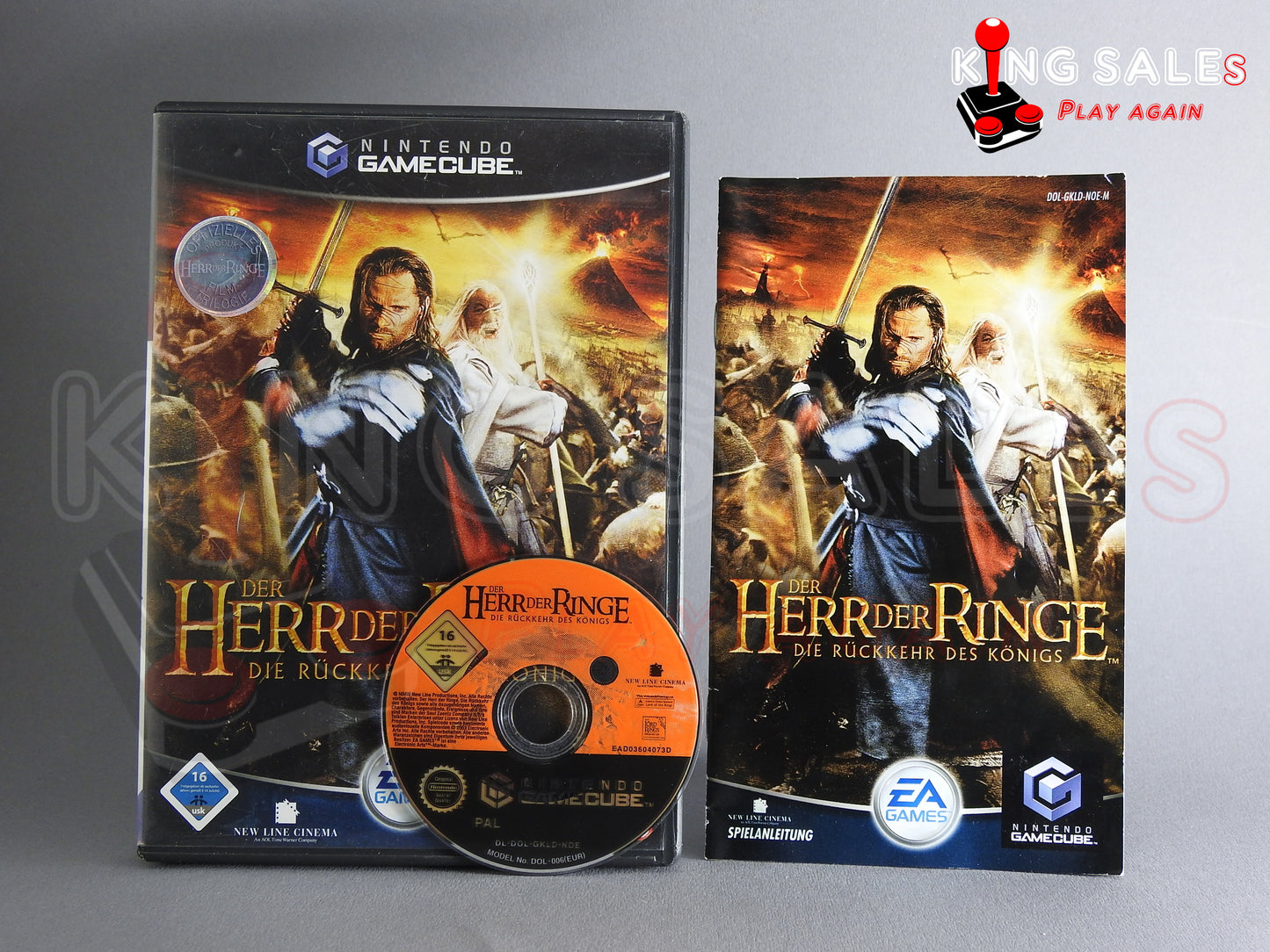 Nintendo Gamecube Videospiel Der Herr der ringe Die Rückkehr des Königs Hülle mit Anleitung und Disc