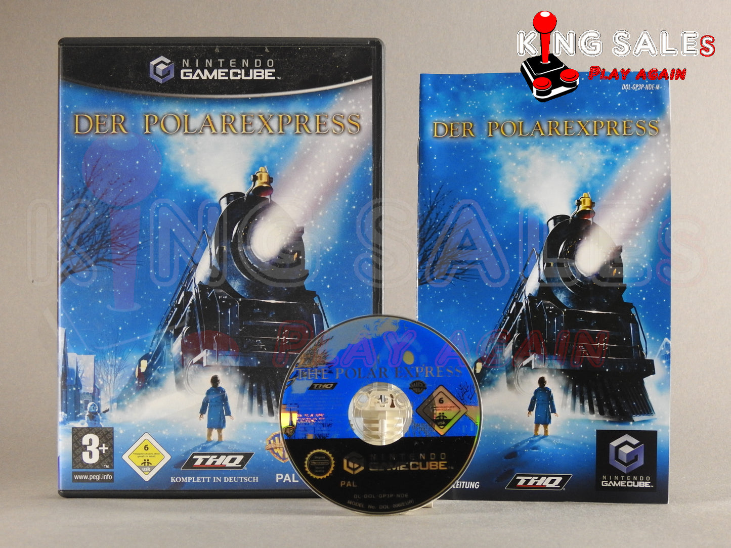 Nintendo Gamecube Videospiel Der Polarexpress Hülle mit Anleitung und Disc