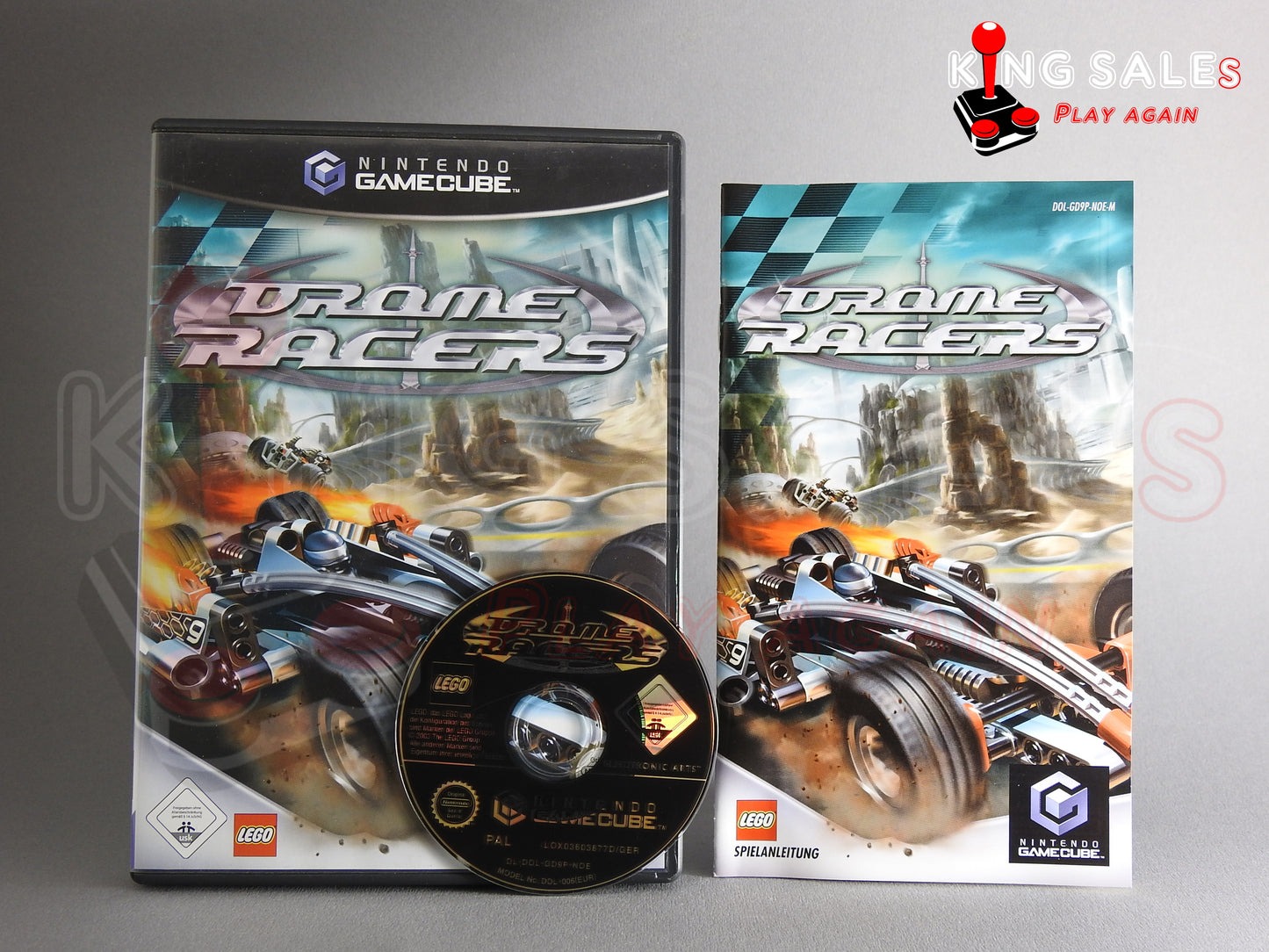 Nintendo Gamecube Videospiel Drome Racer Hülle mit Anleitung und Disc