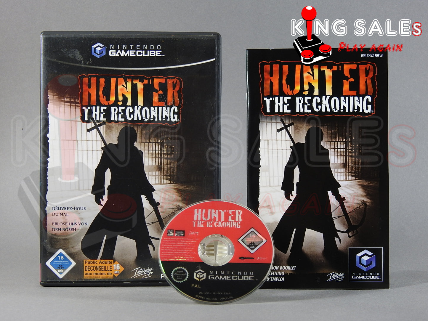 Nintendo Gamecube Videospiel Hunter The Reckoning Hülle mit Anleitung und Disc