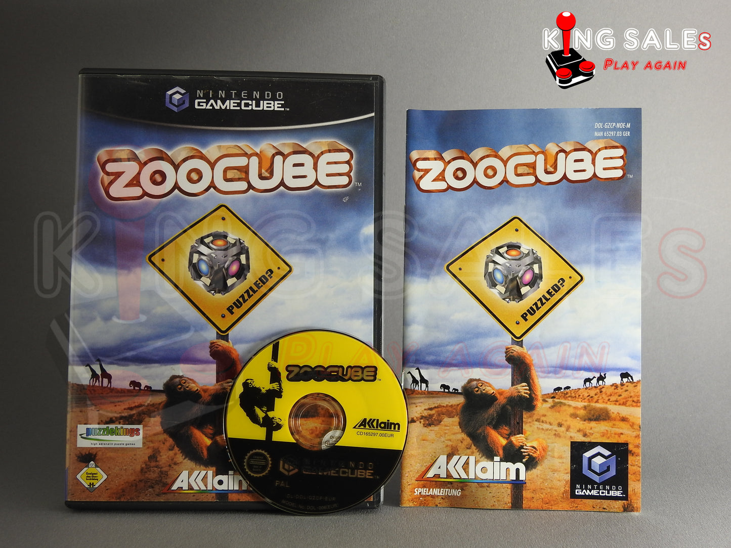 Nintendo Gamecube Videospiel Zoocube Hülle mit Anleitung und Disc
