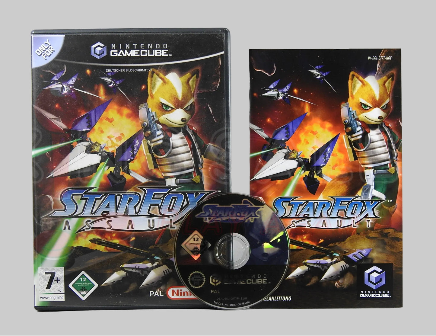 Gamecube Videospiel StarFox Assault Hülle mit Anleitung und Disc