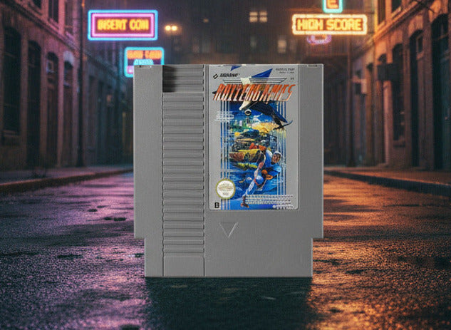Nintendo NES videospiel Rollergames odul von vorne