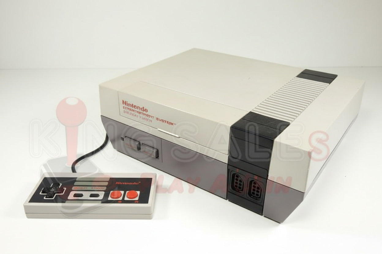 Nintendo NES Videospielkonsole von vorne mit Controller