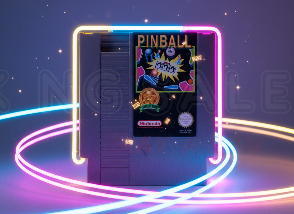 Nintendo NES Videospiel Pinball Modul von vorne