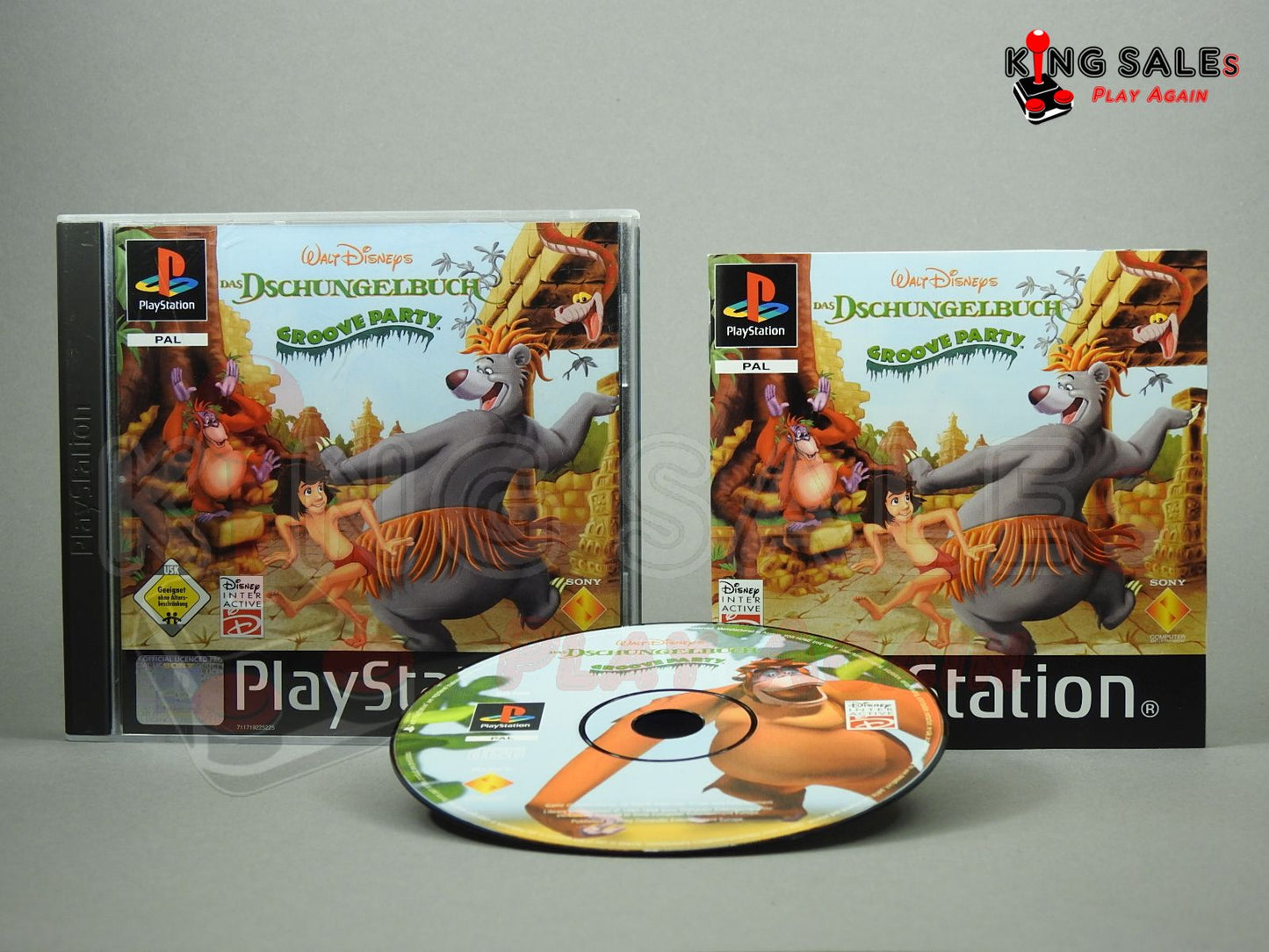PlayStation Videospiel Das Dschungelbuch Groove Party
Hülle mit Anleitung und Disc
