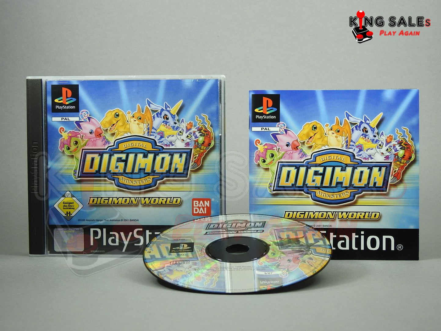 PlayStation Videospiel Digimon World Hülle mit Anleitung und Disc