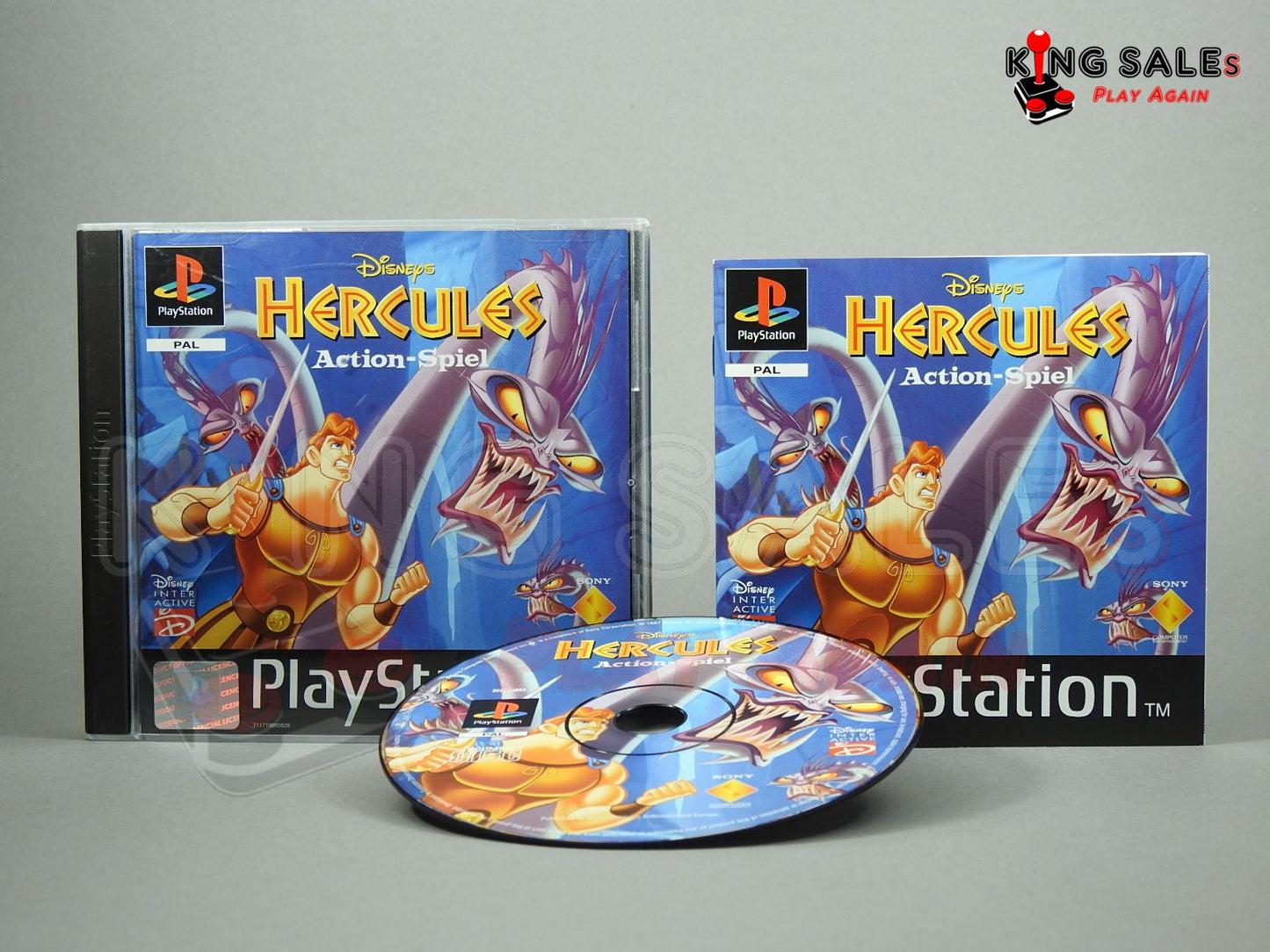 PlayStation Videospiel Disneys Hercules Action-Spiel Hülle mit Anleitung und Disc