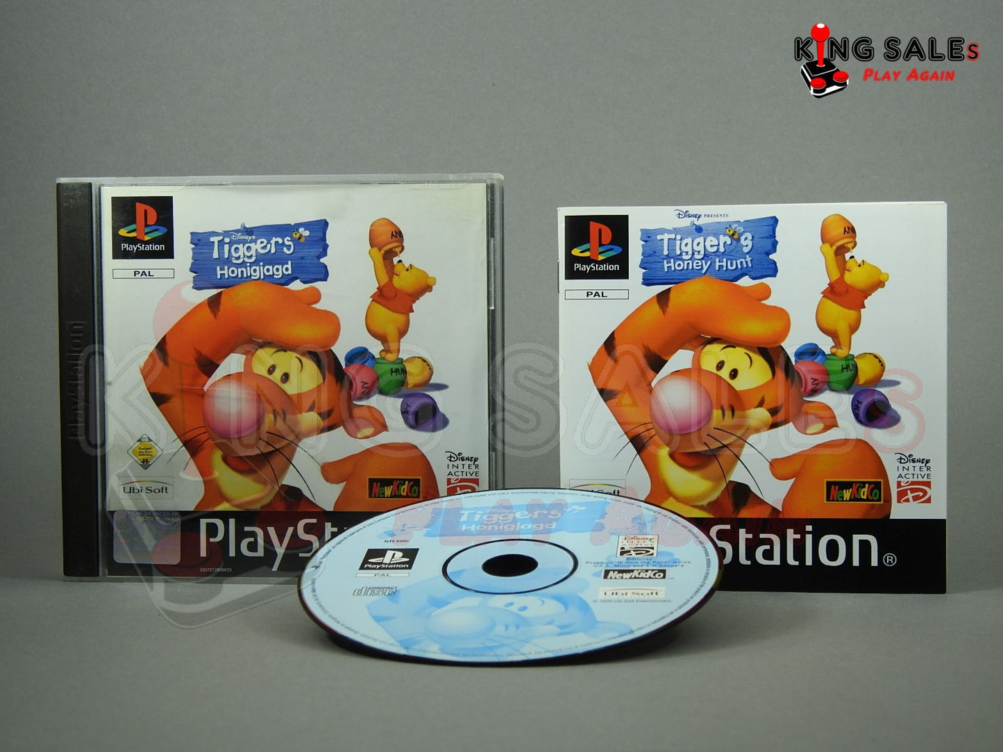 PlayStation Videospiel Disneys Tiggers Honigjagd Hülle mit Anleitung und Disc