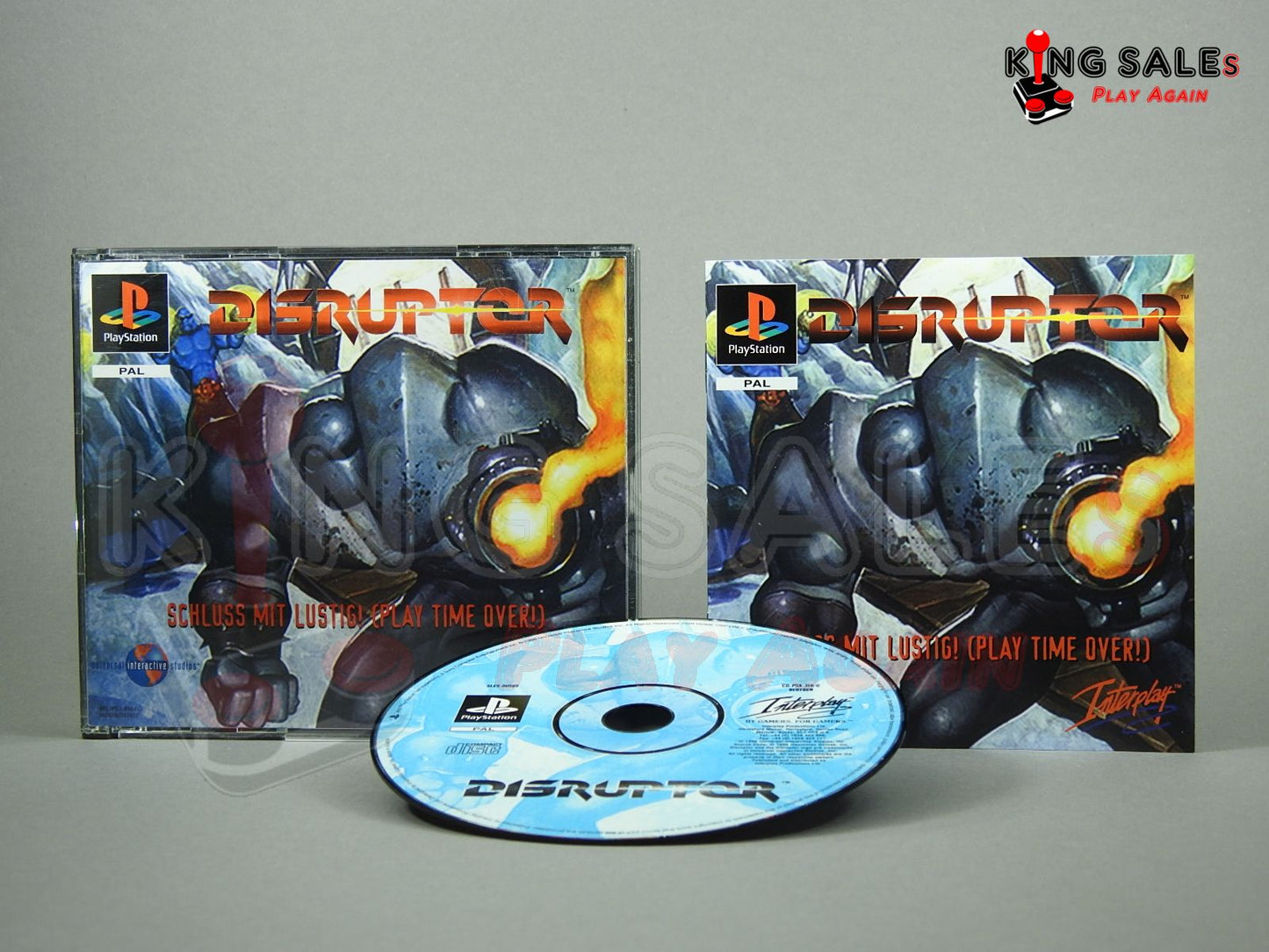 PlayStation Videospiel Disruptor Hülle mit Anleitung und Disc