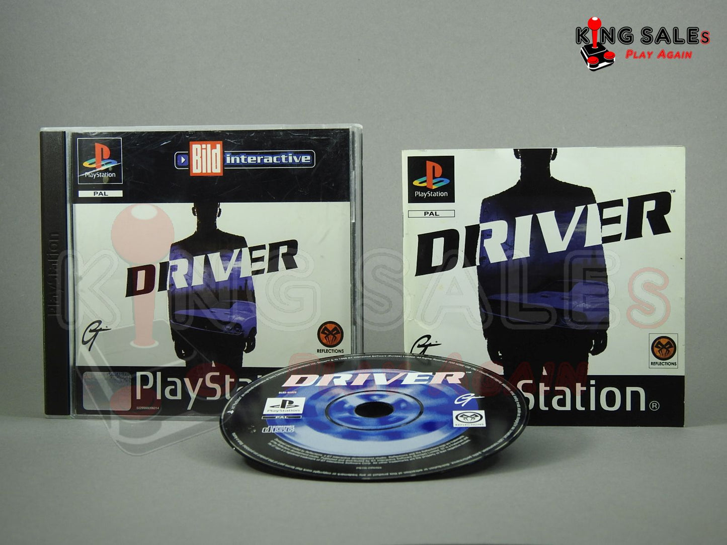 PlayStation Videospiel Driver Bild interactiv Hülle mit Anleitung und Disc