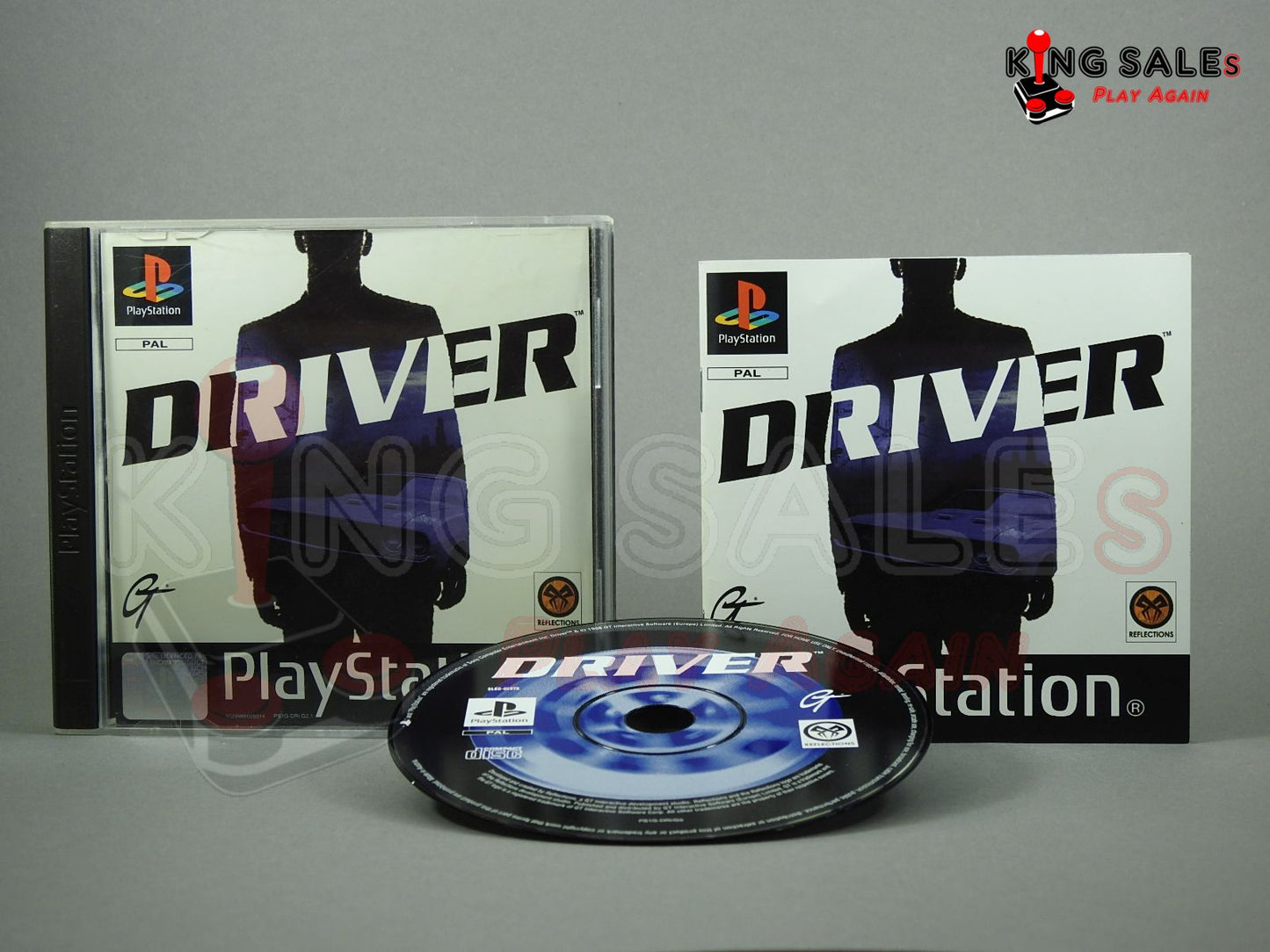 PlayStation Videospiel Driver Hülle mit Anleitung und Disc