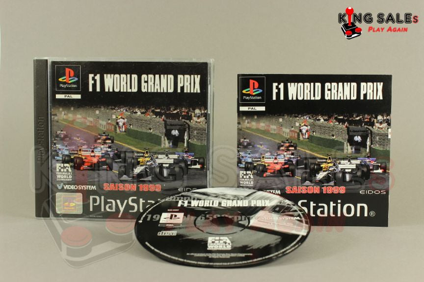 PlayStation Videospiel F1 World Grand Prix Hülle mit Anleitung und Disc
