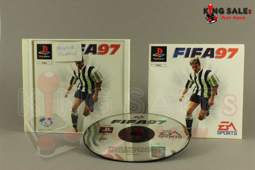PlayStation Videospiel Fifa 97
Hülle mit Anleitung und Disc